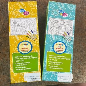 2- Color it wipe off placemats